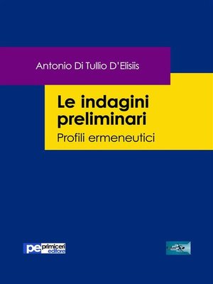 cover image of Le indagini preliminari